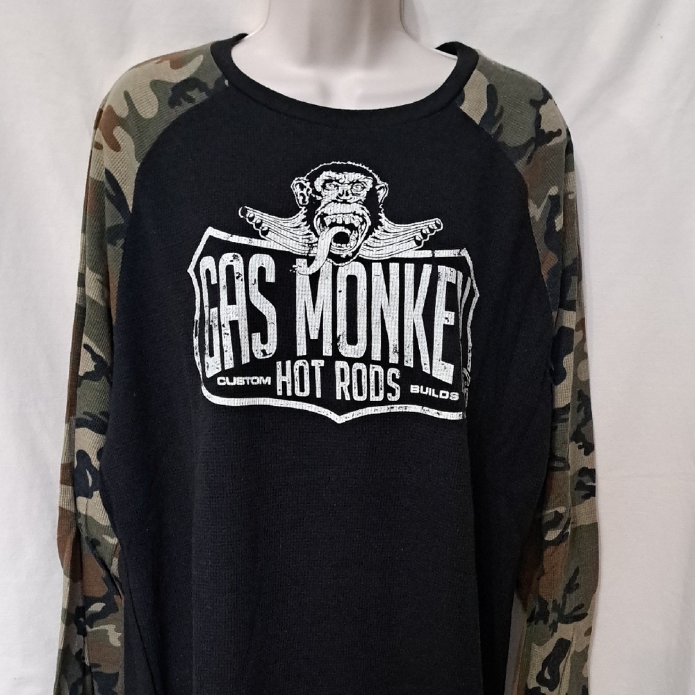 Gas Monkey Garage Long Sleeve Henley